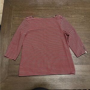 Talbots Striped Pink and navy Women's Top size large